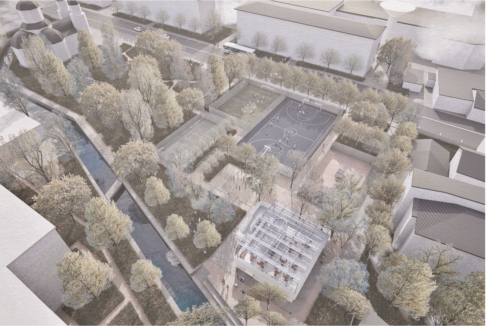 Varianta alesă de clujeni pentru reamenajarea parcului Farmec |Foto: primariaclujnapoca.ro