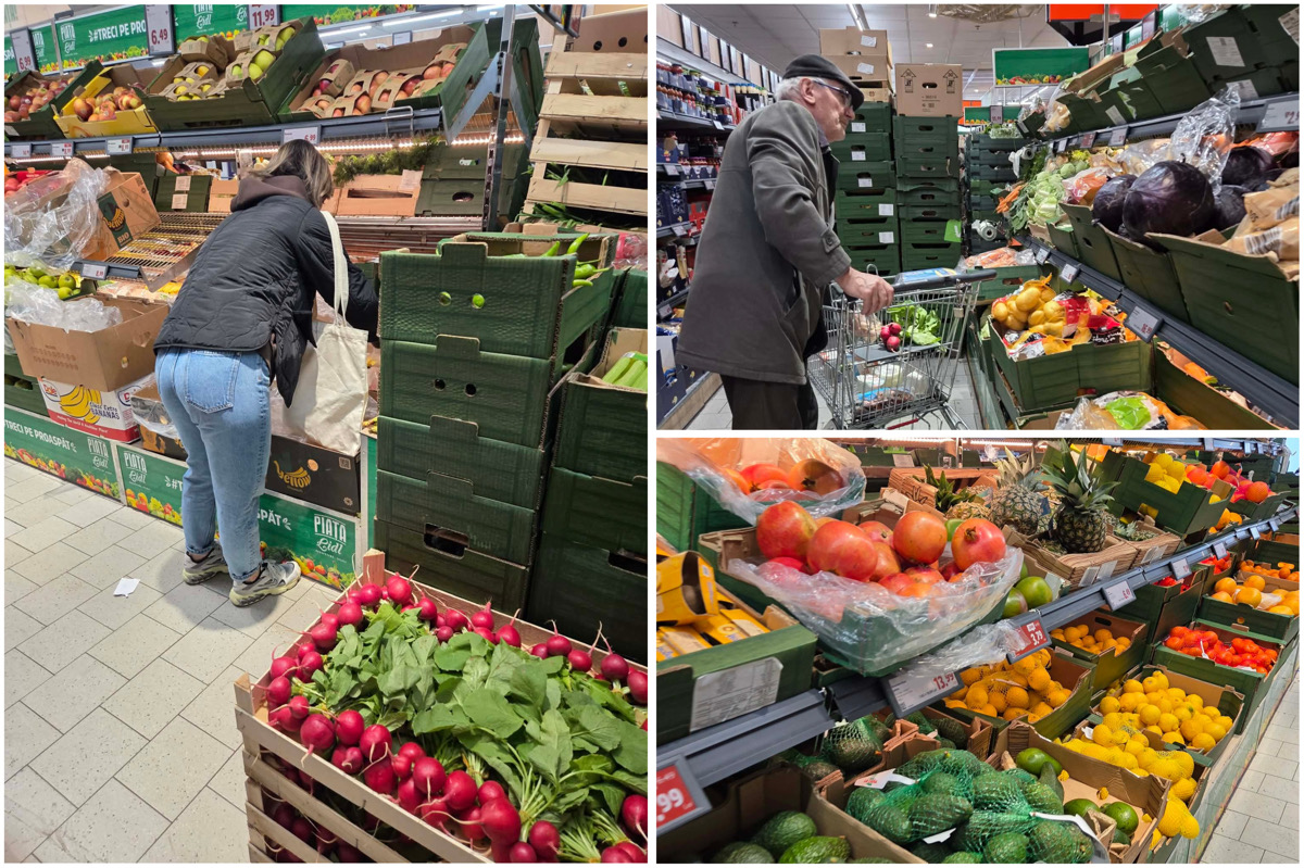 Produse tradiționale pentru masa de Paște expuse pe rafturi, cu prețuri în creștere la alimentele de bază precum ouă, cozonac și ciocolată. | Foto: monitorulcj.ro