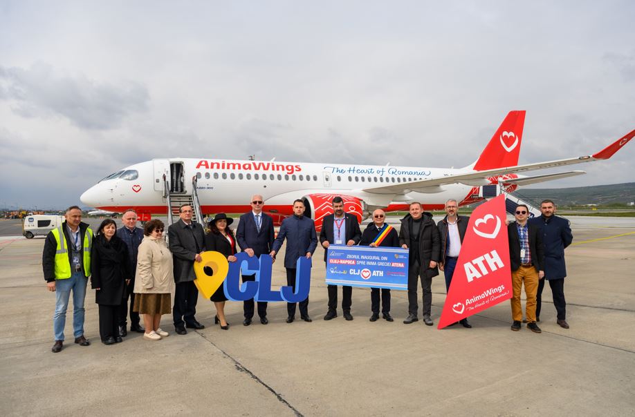 Ruta directă Cluj-Napoca – Atena, inaugurată pe Aeroportul Internațional Cluj. David Ciceo: „Conexiunea completează oferta de destinații externe cu un punct strategic din sudul Europei”.|Foto: Aeroportul International „Avram Iancu” Cluj
