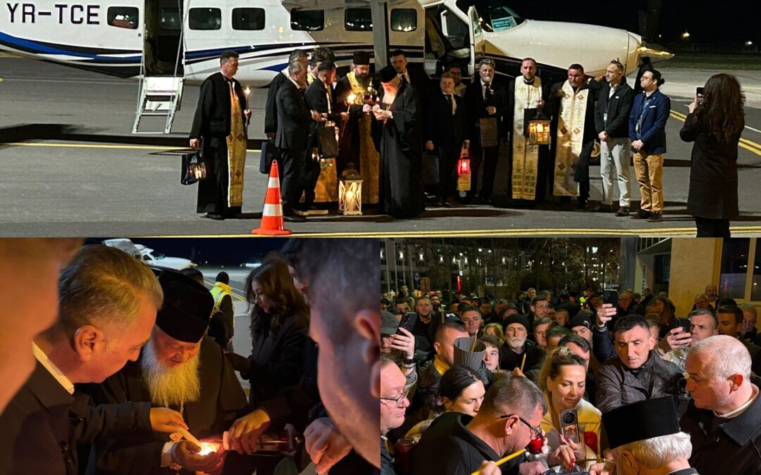 Lumina Sfântă a ajuns la Cluj | Foto: mitropolia-clujului.ro