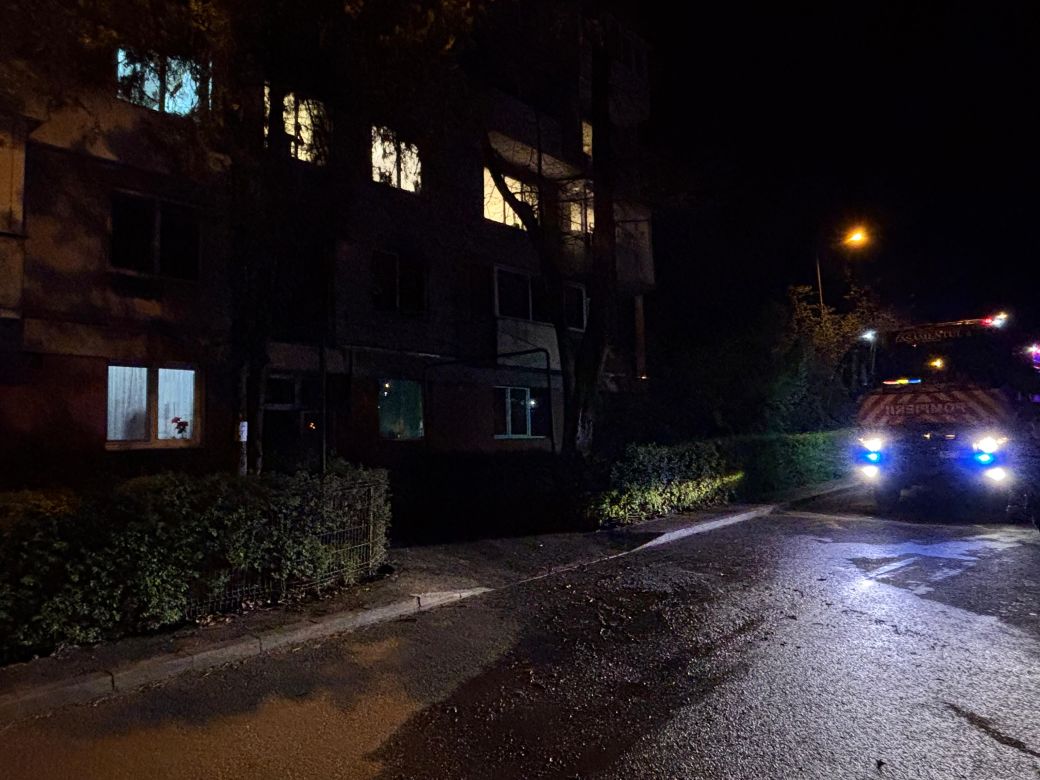 Un incendiu a izbucnit în noaptea de Înviere în Cluj / Foto: ISU Cluj