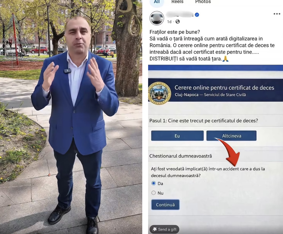 Viceprimarul municipiului Cluj-Napoca, Dan Tarcea a demontat un „fake news”  | Foto: Captură de ecran Facebook - Dan Tarcea