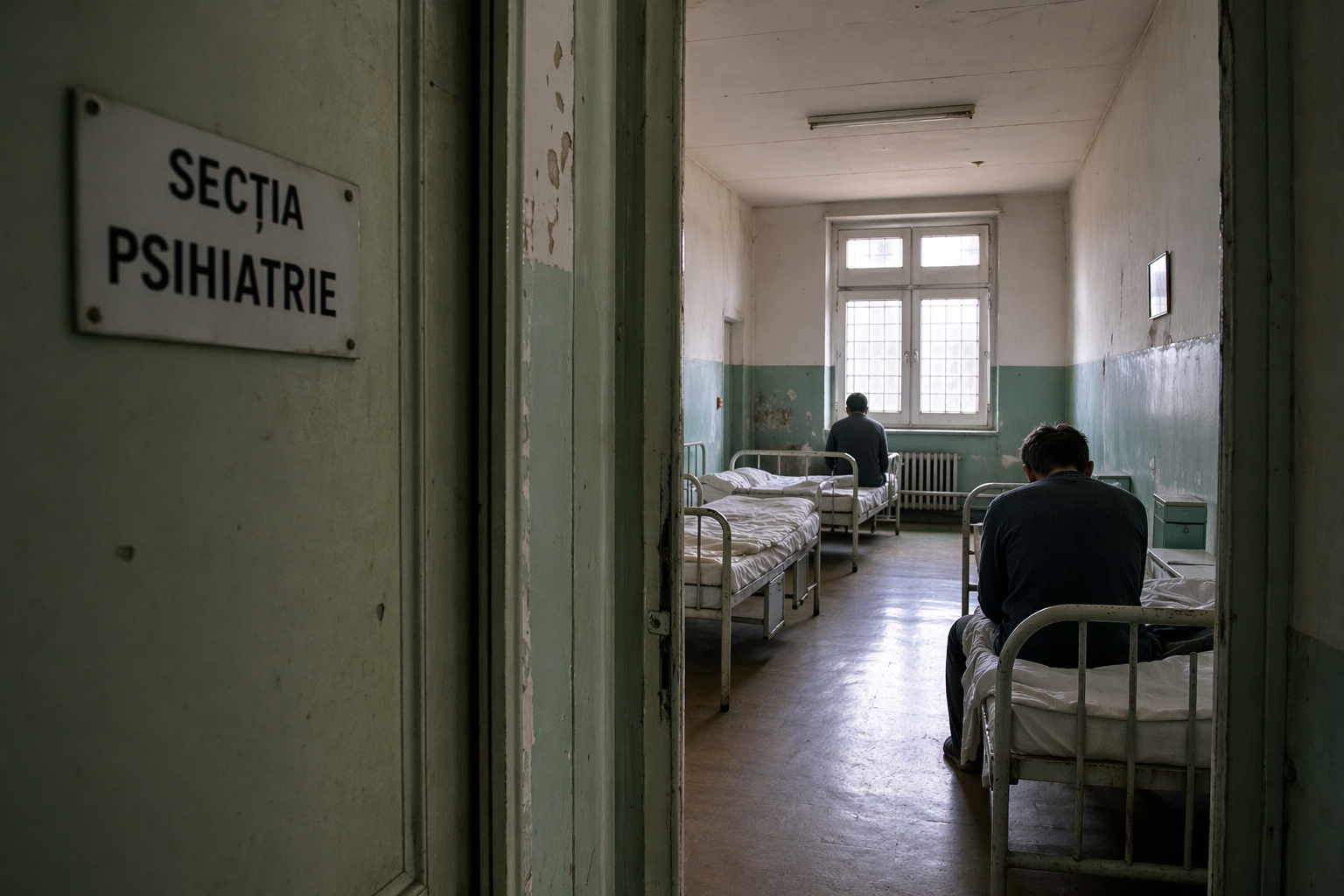 România este din nou criticată la nivel european pentru modul în care sunt tratați pacienții din spitalele de psihiatrie. | Imagine generată cu ajutorul AI
