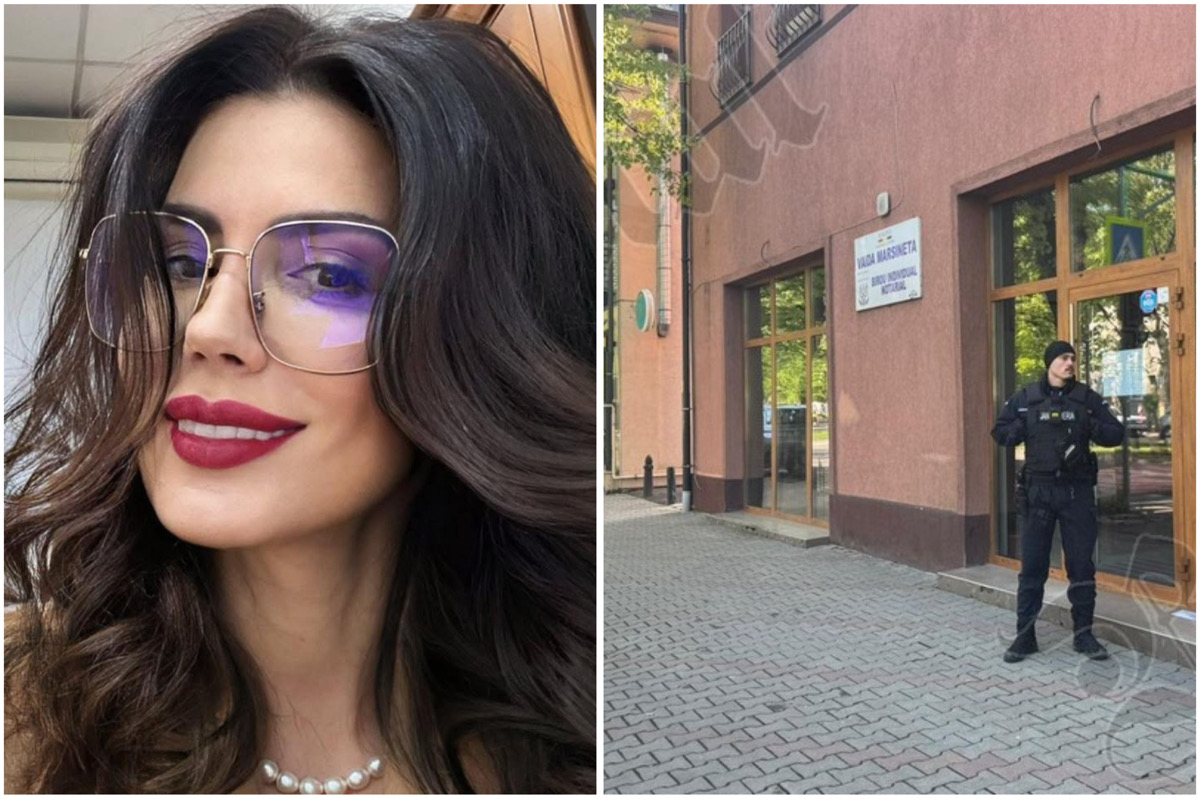 Marsineta Vaida, notar public din Bistrița, și sediul biroului notarial unde procurorii DNA au efectuat percheziții în cadrul anchetei privind suspiciuni de corupție în contracte publice. | Foto: Facebook Marsineta Vaida, bistrițeanul.ro