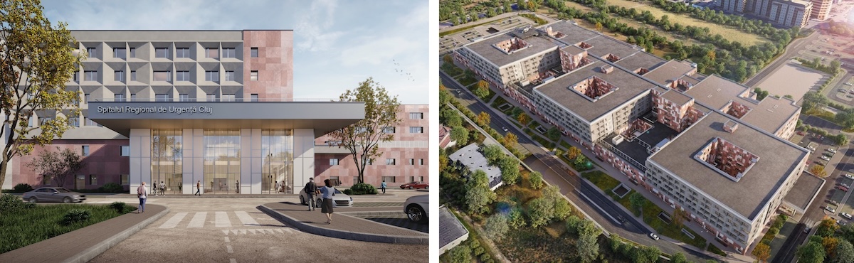 Licitația pentru construirea Spitalului Regional de Urgență Cluj s-a încheiat cu desemnarea unei oferte mai scumpe cu aproximativ 292 de milioane de lei față de cea mai ieftină variantă. | Foto: Facebook, Spitalul Regional de Urgență Cluj