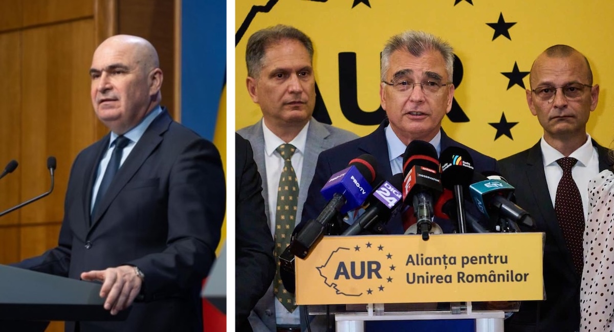 Prim-ministrul Ilie Bolojan: „NU am negociat cu AUR” | Foto: gov.ro / partidulaur.ro