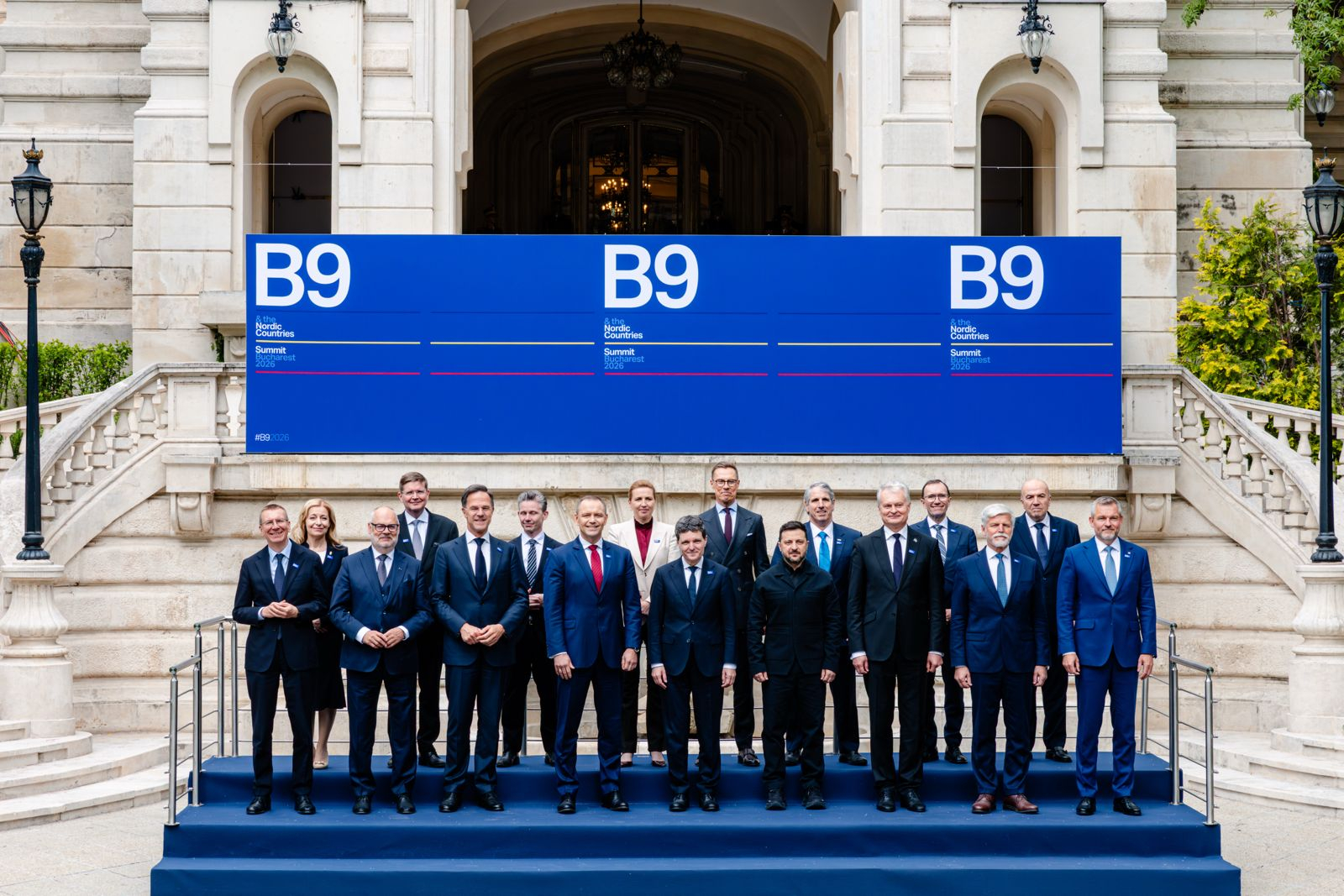 Lideri a 15 țări, la Summitul B9 de la București, 13 mai 2026 | Foto: presidency.ro
