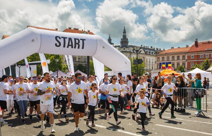 The Color Run 2026 aduce restricții de circulație în centrul Clujului|Foto: Primăria Cluj-Napoca