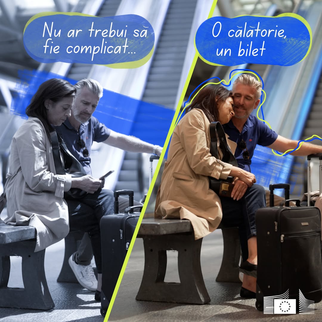 Comisia Europeană a anunțat noi măsuri care ar putea schimba modul în care europenii călătoresc cu trenul între statele membre. | Foto: Facebook - Comisia Europeană