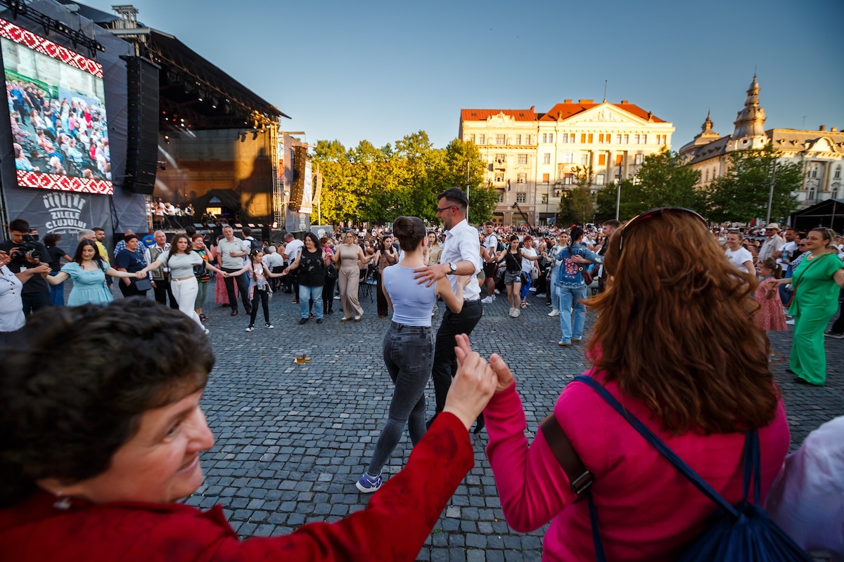 Oamenii au dansat la Zilele Clujului 2026, duminică, 24 mai | Foto: Primăria Cluj-Napoca
