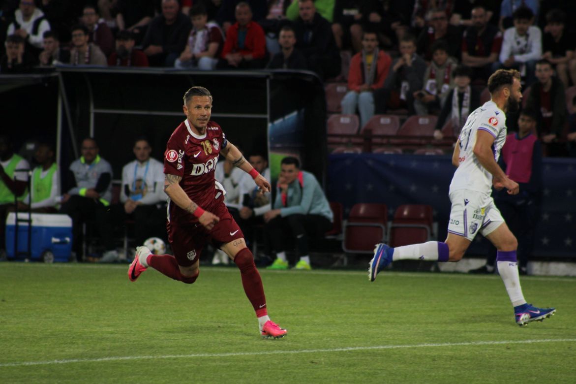 Ciprian Deac s-a retras după meciul cu FC Argeș / Foto: Mădălina IVAN, monitorulcj.ro