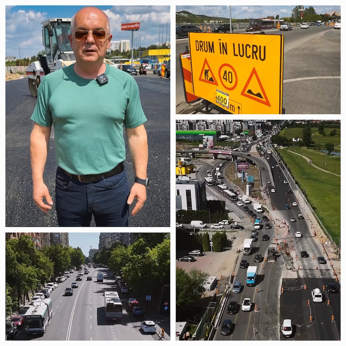 3,5 km benzi dedicate pentru transportul în comun și bicicliști, de la viitorul Spital Regional de Urgență, până la Podul Calvaria | Captură de ecran Facebook, Emil Boc