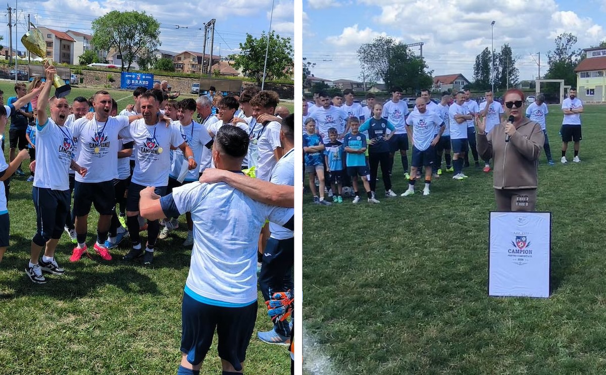 Apahida, campioana Ligii a V-a la fotbal în Cluj