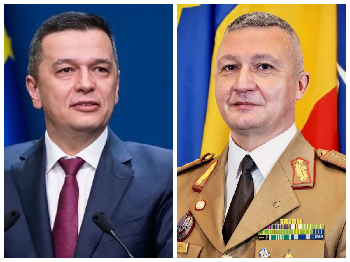 Președintele Camerei Deputaților, Sorin Grindeanu (stânga), îi cere demisia șefului Armatei Române, generalul Gheorghiță Vlad (dreapta) | Foto: cdep.ro / defense.ro