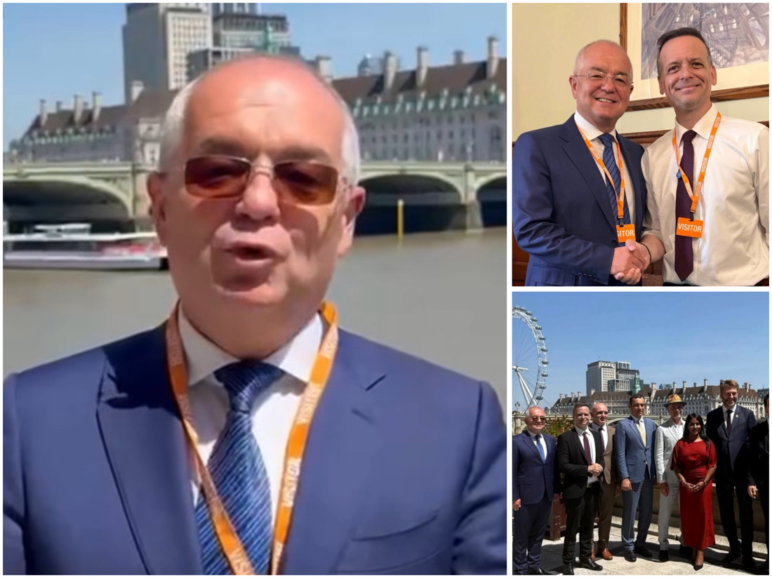 Primarul Clujului, Emil Boc, aflat la Londra cu ocazia Forumului Mondial al Primarilor pentru acțiune climatică, a vizitat Palatul Westminster. | Foto: captură video / Facebook Emil BOC