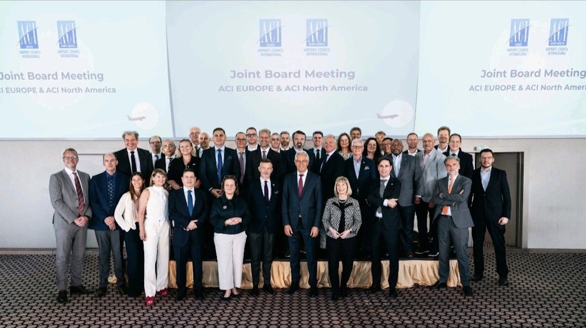 Directorul Aeroportului Internațional Cluj, David Ciceo, la ședința boardului ACI Europe, 22 iunie 2026, | Foto: Aeroportul Internațional „Avram Iancu” Cluj