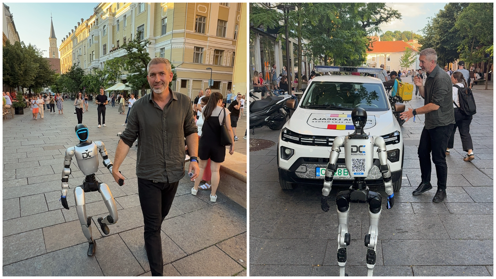 Clujenii, față în față cu un robot umanoid / Foto: Davis Pasztor
