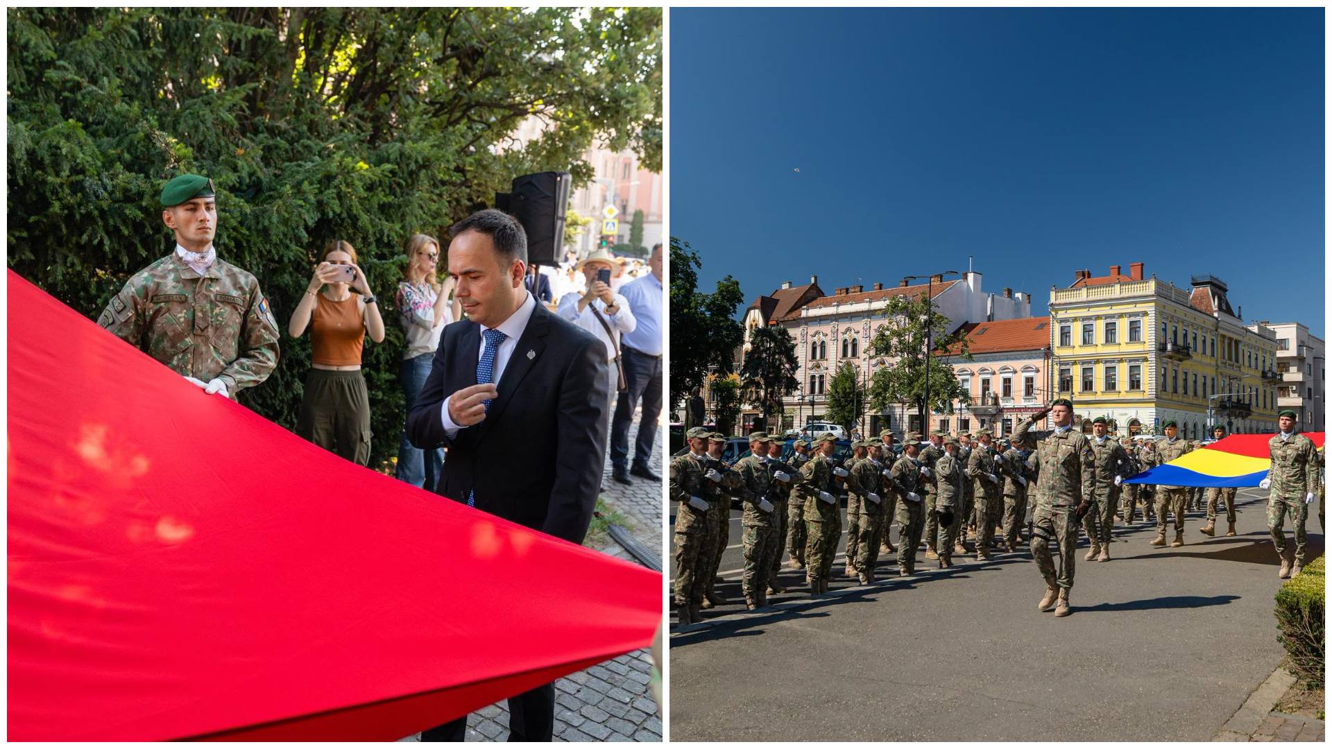 Ziua Drapelului, sărbătorită la Cluj-Napoca / Foto: Primăria Cluj-Napoca, Ovidiu Cîmpean- Facebook