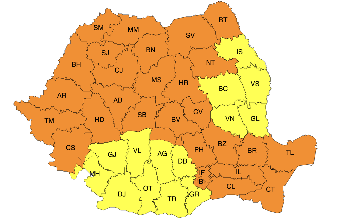 Județul Cluj, sub cod portocaliu de ploi torențiale | Foto: monitorulcj.ro
