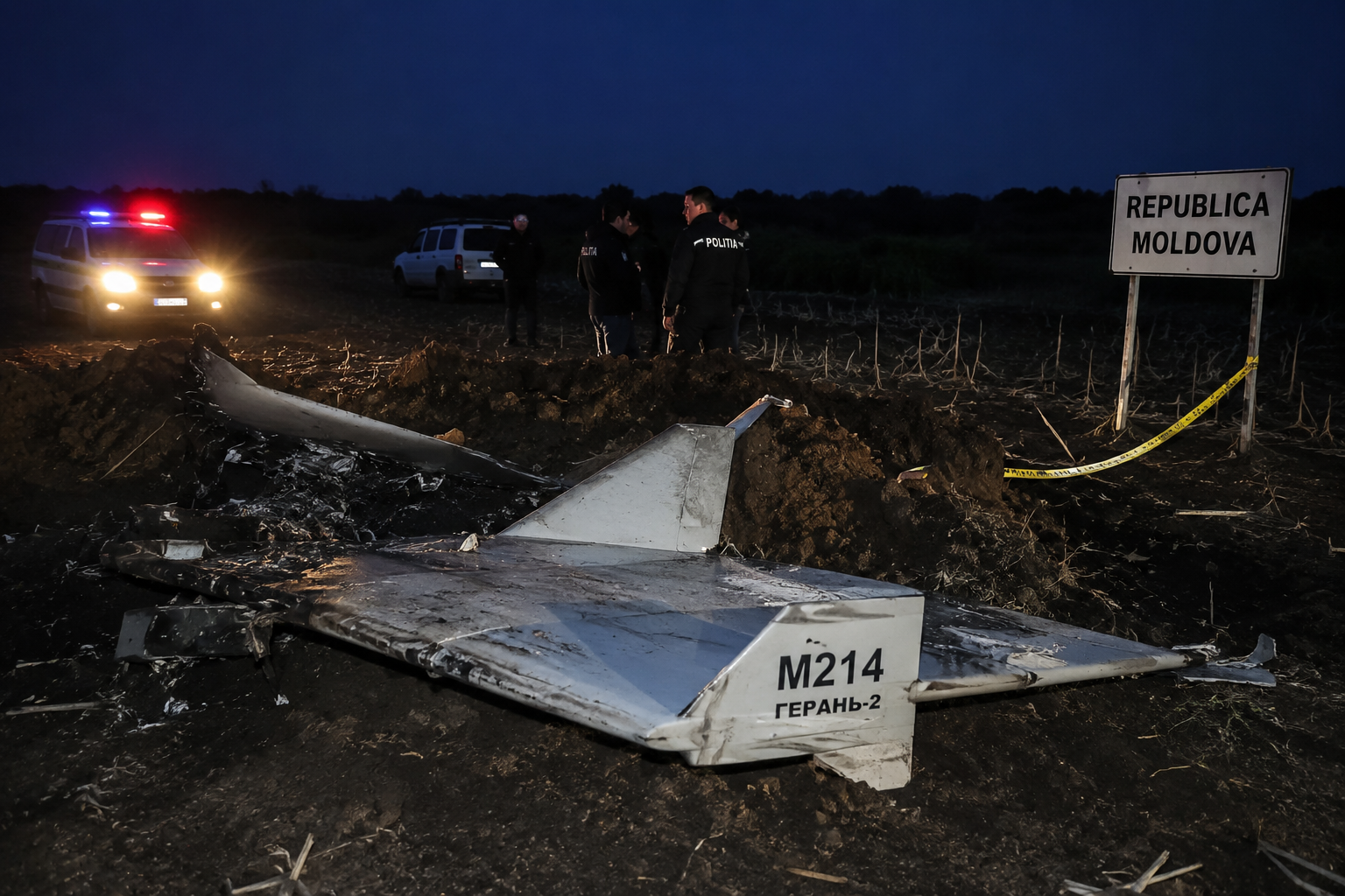 Alertă în Republica Moldova! O dronă rusească a explodat la mai puțin de 100 de kilometri de Chișinău.