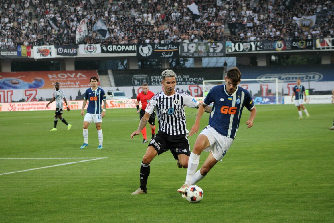 Continuă blestemul penalty-urilor pentru „U” Cluj! Ardelenii au fost eliminați de Dinamo Kiev la loviturile de departajare