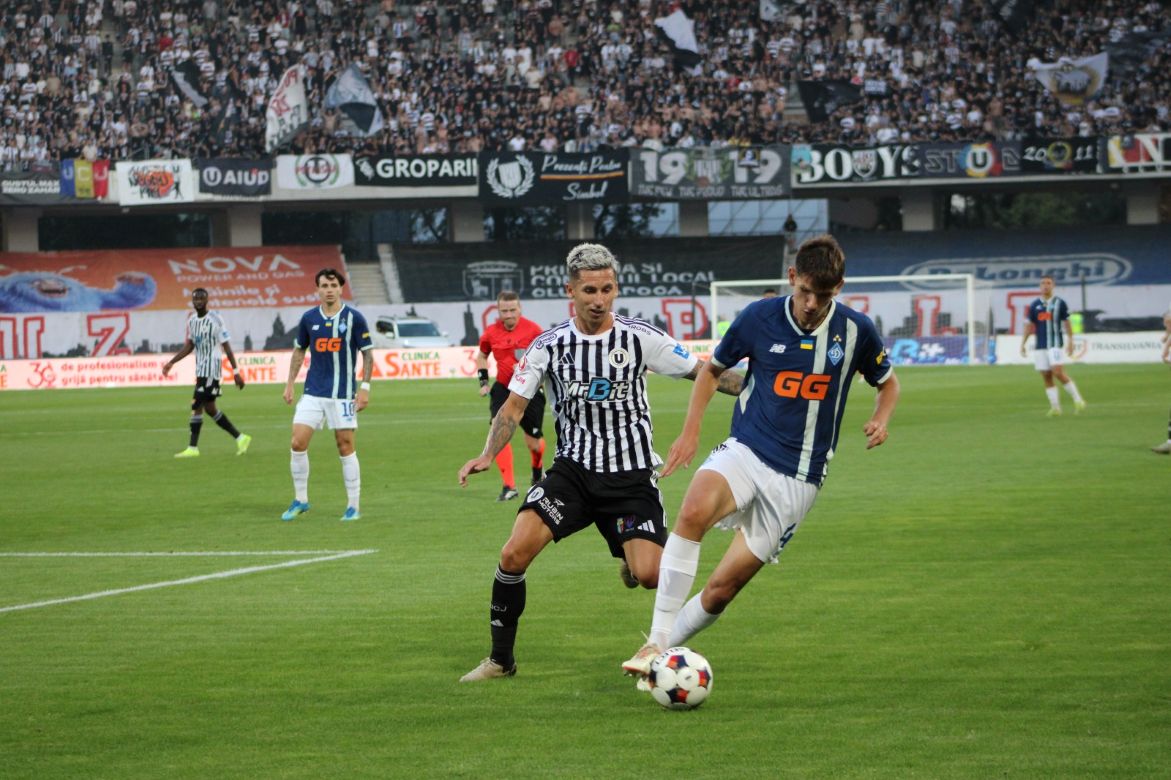 „U” a fost eliminată de Dinamo Kiev / Foto: Mădălina IVAN, monitorulcj.ro