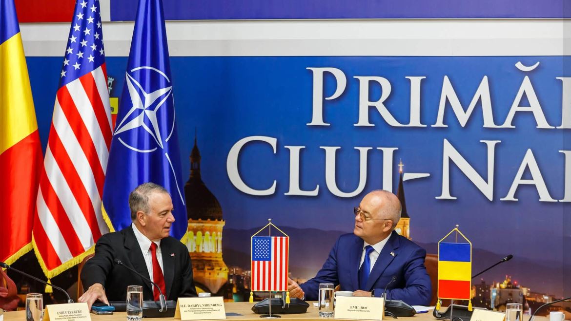 Ambasadorul SUA în România, Darryl Nirenberg, vizită oficială la Cluj. Emil Boc: „Noile investiții și susținerea inovării sunt priorități strategice”|Foto: Emil Boc - Facebook