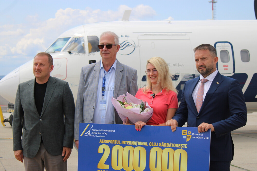 Aeroportul Cluj a ajuns la 2 milioane de pasageri mai devreme cu o săptămână decât în 2025. Cine este pasagera premiată