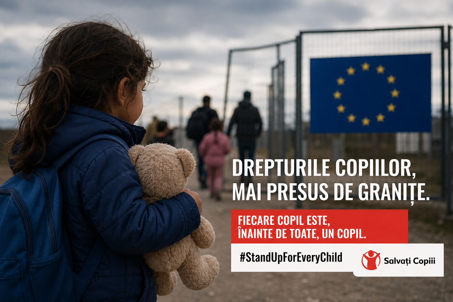 Guvernele statelor membre ale Uniunii Europene sunt îndemnate să se asigure că noile politici privind migrația respectă drepturile fundamentale ale copiilor înainte de adoptarea oficială a Regulamentului UE privind returnarea, programată pentru luna septembrie. | Imagine generată cu ajutorul AI