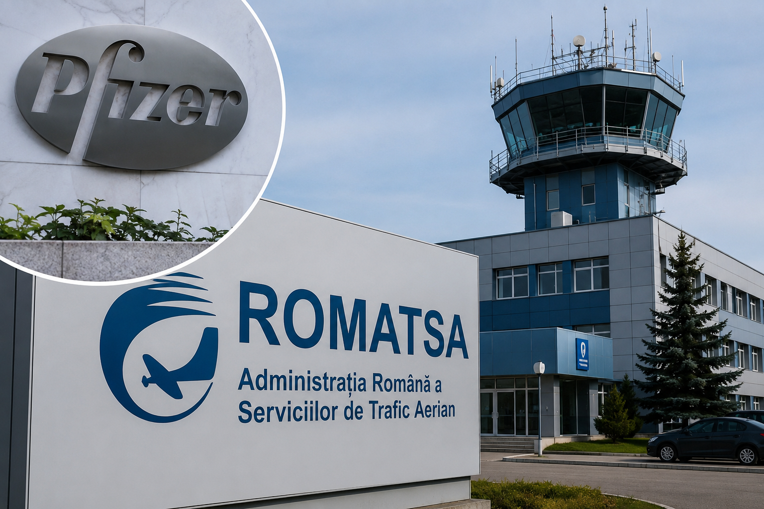 Instanța de la Bruxelles a stabilit că, pe 4 ianuarie 2027, va analiza cererea ROMATSA de suspendare a popririi instituite asupra încasărilor regiei, în dosarul executării silite deschise de Pfizer România împotriva statului român. | Imagine generată cu ajutorul AI