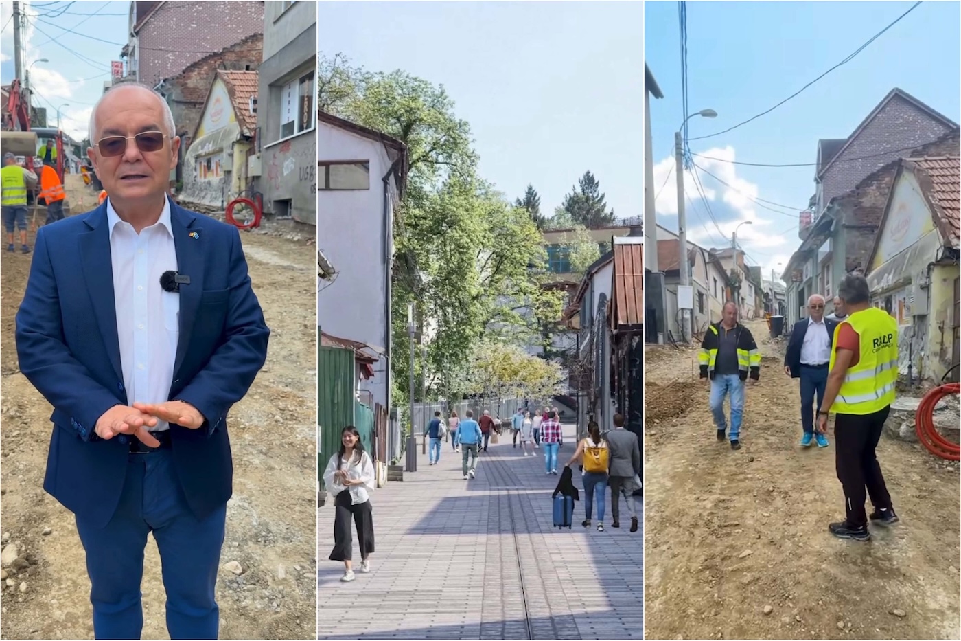 Lucrări intense pentru modernizarea străzii Piezișă. Emil Boc: „Pentru o studenție faină la Cluj-Napoca”.