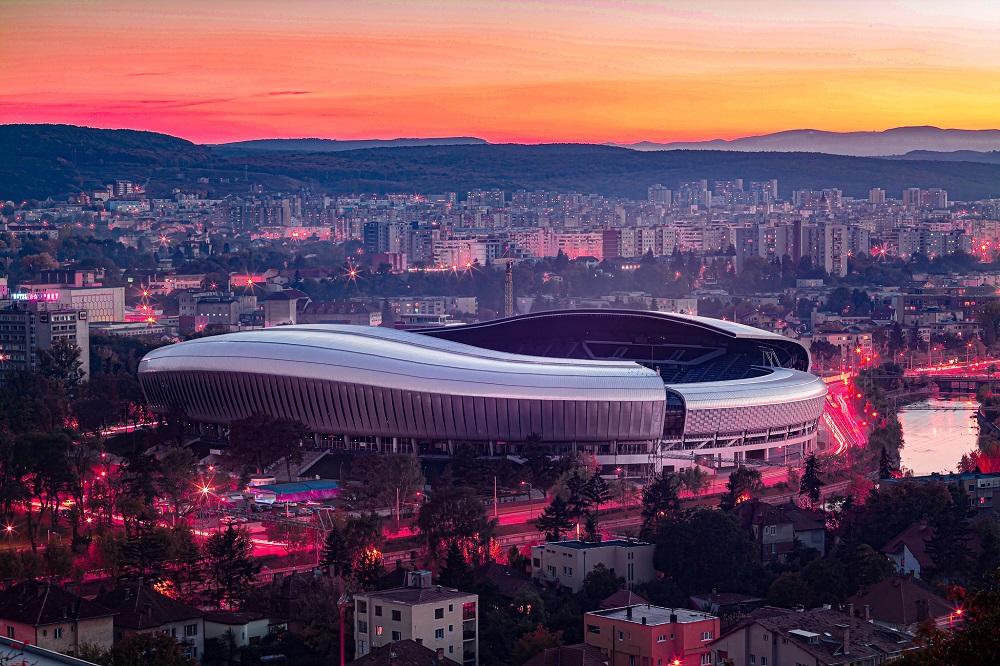 Primăria Cluj-Napoca a anunțat restricții temporare de circulație în zona stadionului Cluj Arena | Foto: Facebook, Cluj Arena