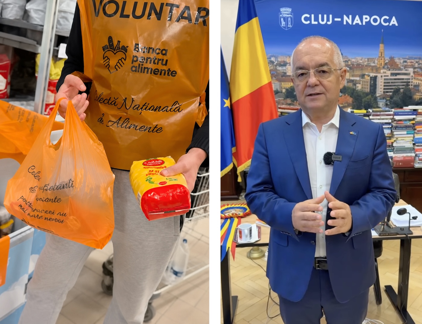 Primăria Cluj-Napoca extinde colaborarea cu Banca pentru Alimente pentru cei care au nevoie de mâncare. Emil Boc: „Nimeni nu merge flămând la culcare”.
