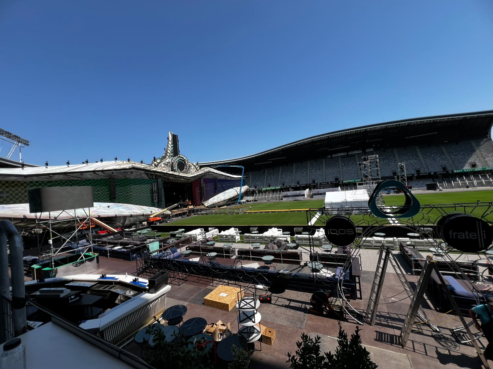 Două zile până la startul UNTOLD ONE 2026. Scena principală a festivalului, marți, 4 august 2026 | Foto: monitorulcj.ro