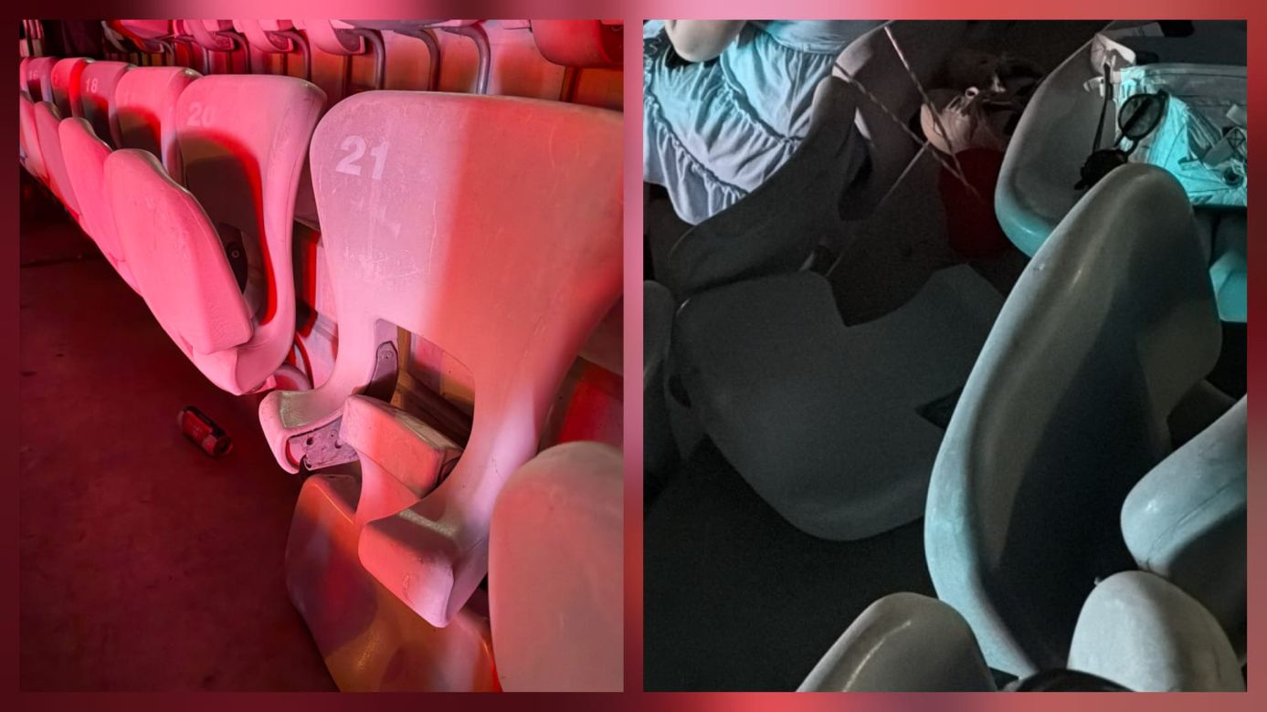 Mai multe scaune de pe Cluj Arena au fost rupte în chiar prima zi a festivalului UNTOLD / Foto: Sergiu CRĂCIUN, monitorulcj.ro