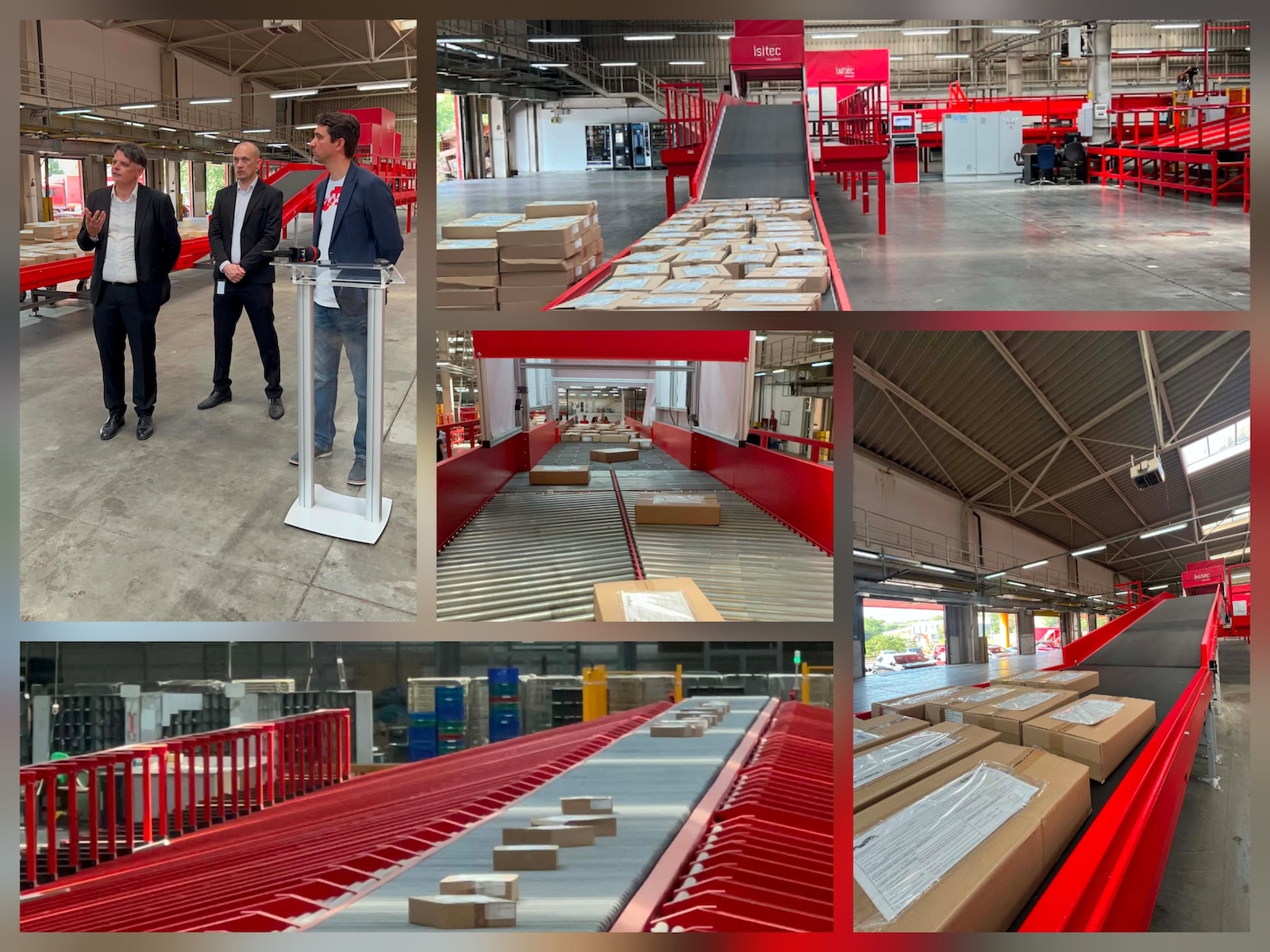 HUB-ul de la Cluj al Poștei Române, retehnologizat cu 3 mil. euro. De la stânga la dreapta: directorul Sucursalei Regionale de Poștă și Curierat Cluj-Napoca, Florin Gliga; managerul HUB-ului Poștei Române de la Cluj-Napoca, Călin Brancea; directorul general al Poștei Române, Valentin Ștefan | Foto: monitorulcj.ro