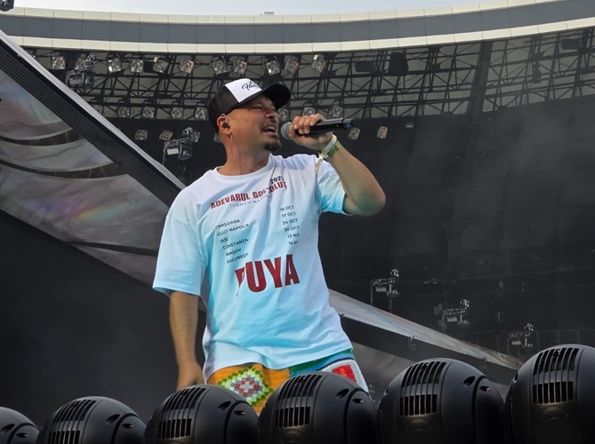 Cele mai cunoscute piese ale lui Puya au răsunat pe Cluj Arena| Foto: Eliza LUCACIU / monitorulcj.ro
