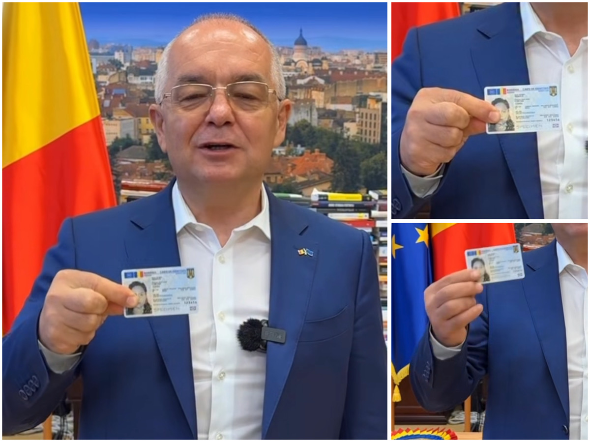 Cartea Electronică de Identitate poate fi obținută gratuit de clujeni, la prima solicitare, până la data de 28 august 2026. | Foto: captură video / Facebook Emil Boc