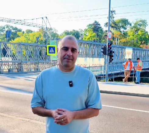 Circulație deschisă pe podul provizoriu de pe Someș. Viceprimarul Dan Tarcea: „Conexiunea cu cartierul Grigorescu este asigurată”.