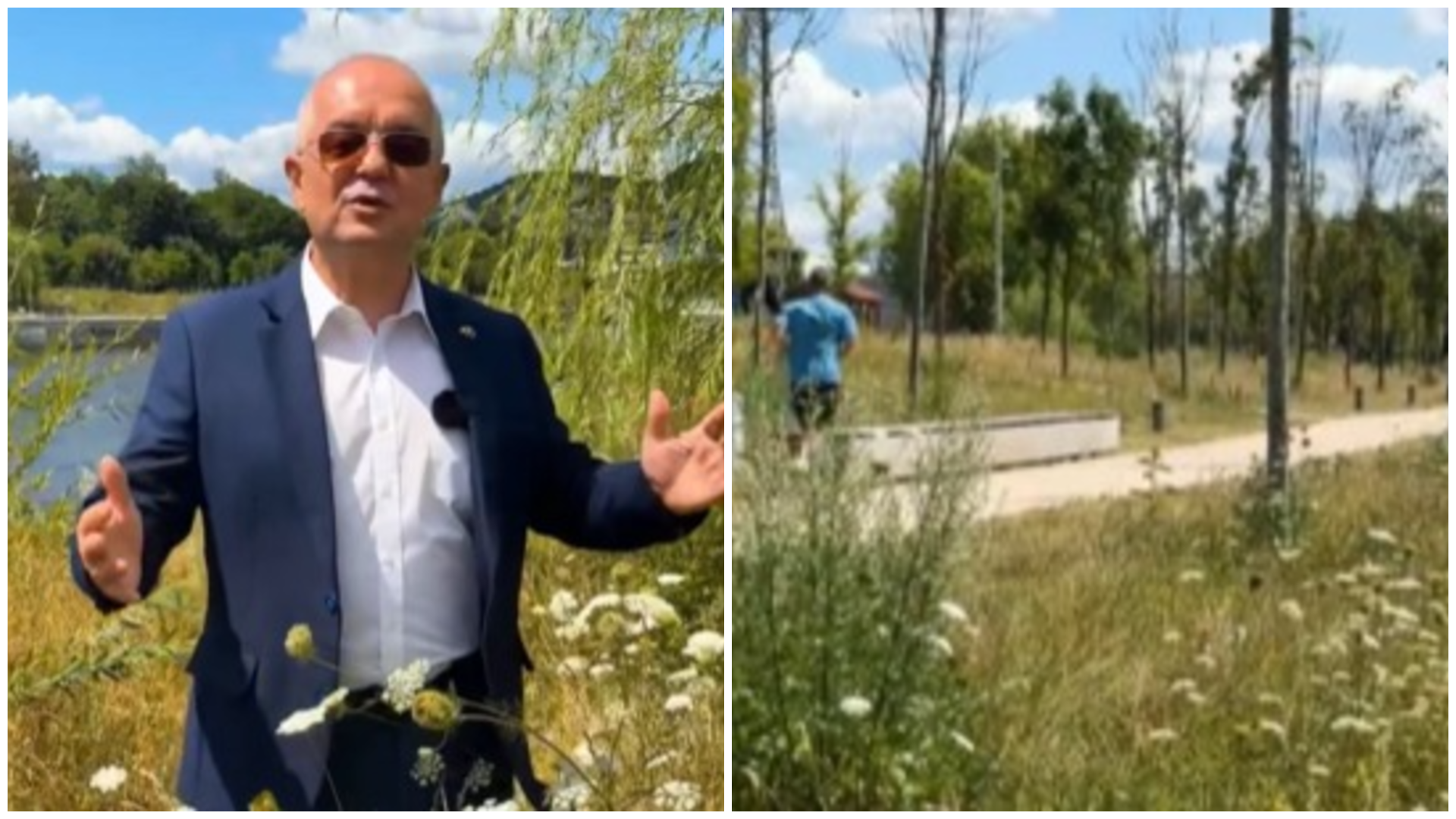 Boc explică de ce nu se cosește iarba de pe malul Someșului / Foto: Emil Boc- Facebook