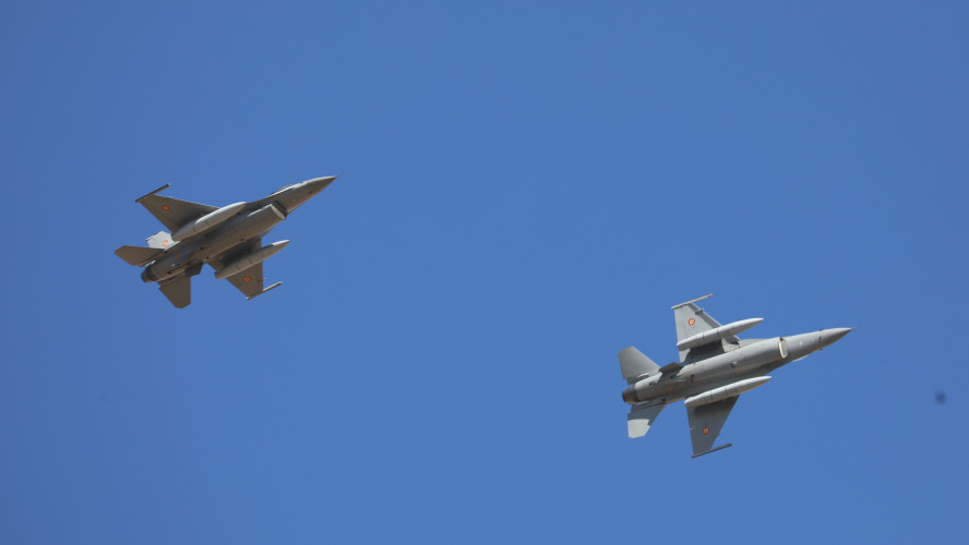 O dronă venită dinspre Republica Moldova a intrat în spațiul aerian al României și a fost doborâtă duminică dimineață, 16 august, de o aeronavă F-18 a Forțelor Aeriene și Spațiale Spaniole. | Foto: mapn.ro