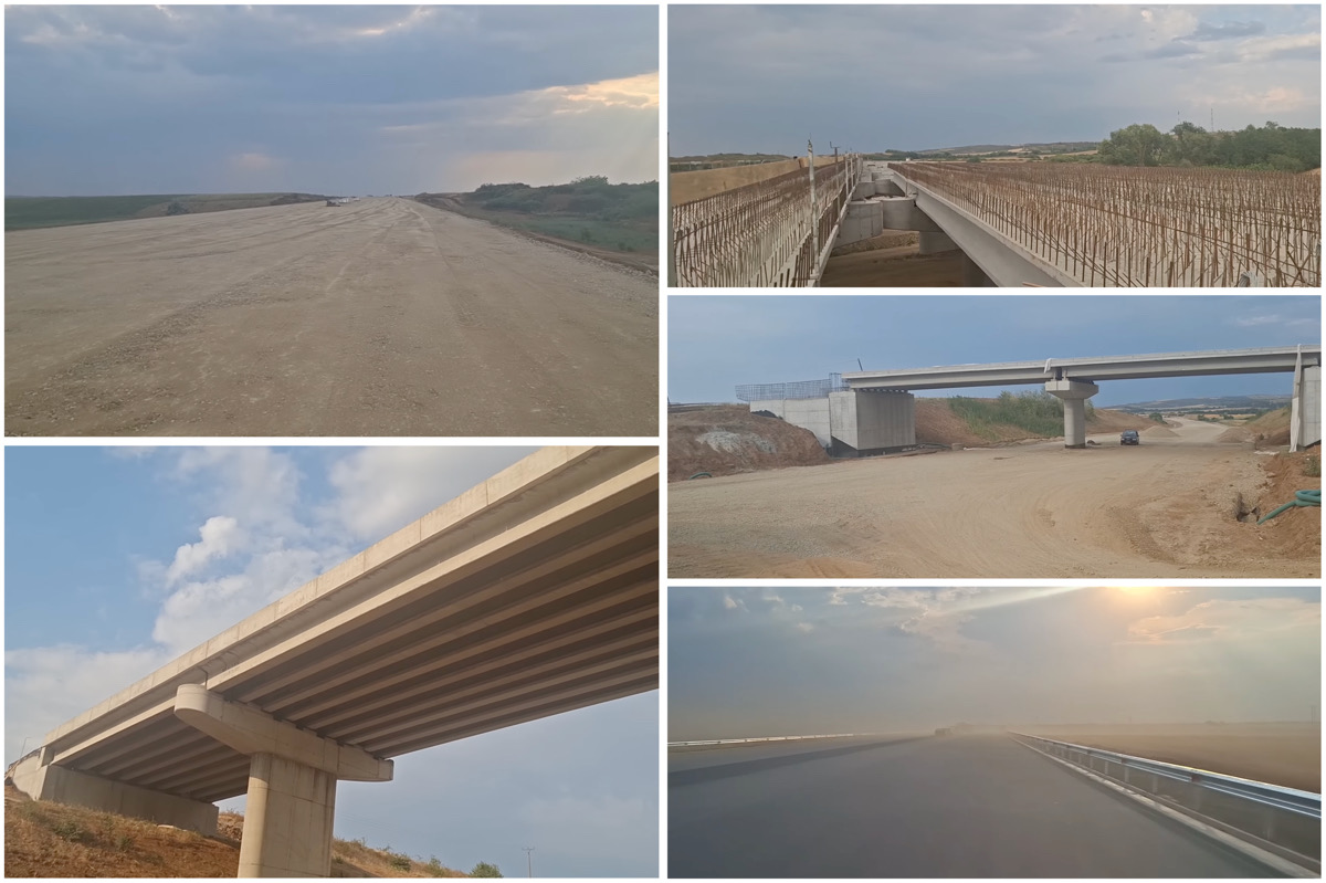 O porțiune de aproximativ trei kilometri din Autostrada Transilvania (A3) va fi amenajată astfel încât să poată servi drept pistă pentru aeronave în caz de urgență. | Foto: captură video / marin marian - YouTube