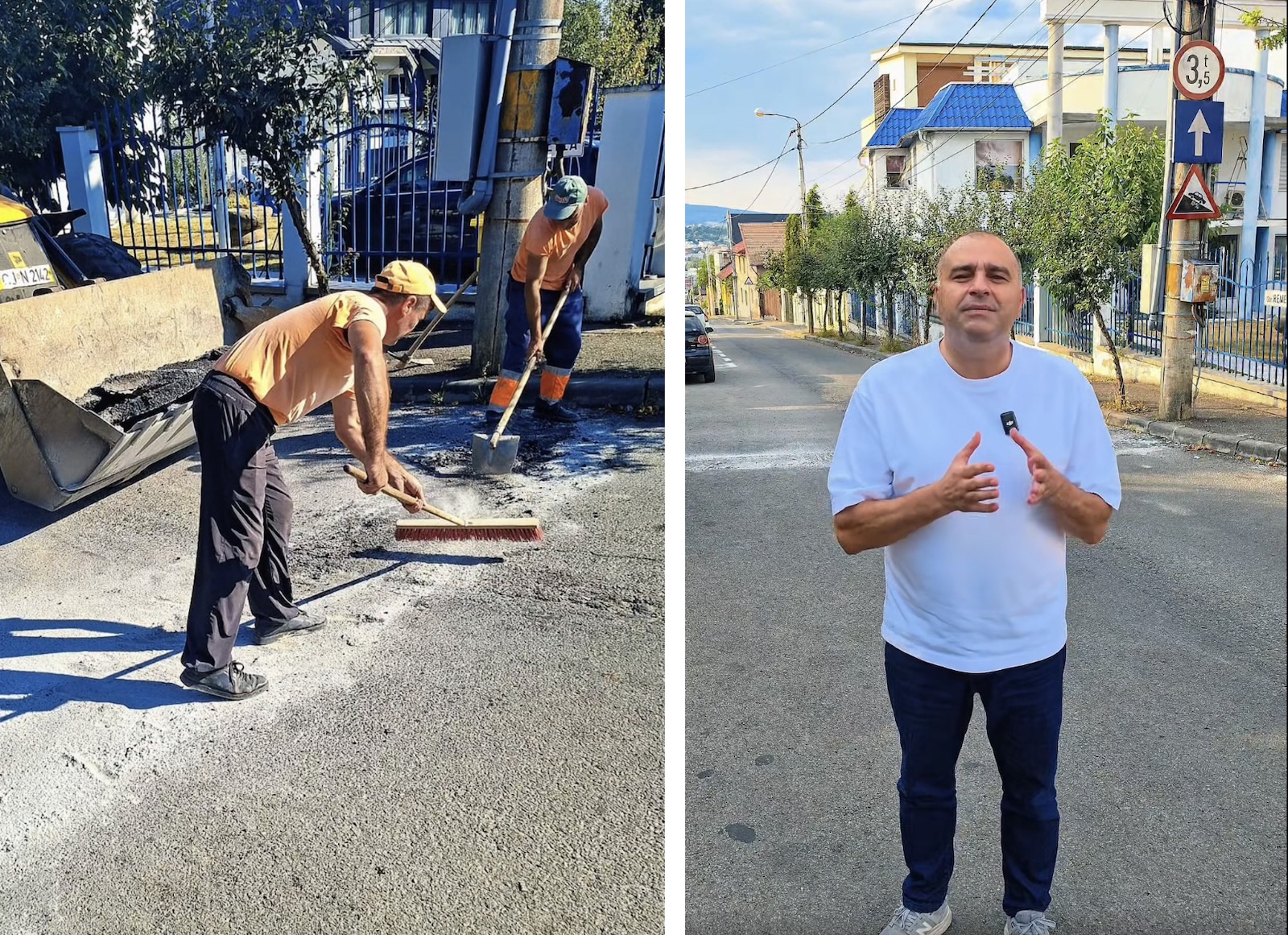 „Limitator de viteză” construit ilegal pe o stradă din Cluj-Napoca. Viceprimar Dan Tarcea: „Nimeni nu poate modifica domeniul public după bunul său plac”.