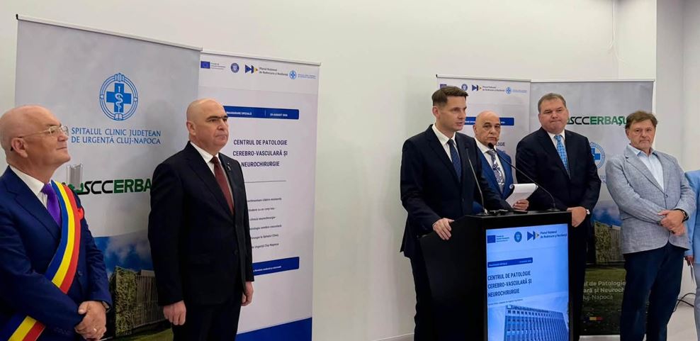 Mircea Abrudean, la inaugurarea Centrului de Neurochirurgie din Cluj: „Un proiect esențial pentru salvarea de vieți omenești și o investiție pe care am susținut-o constant”.