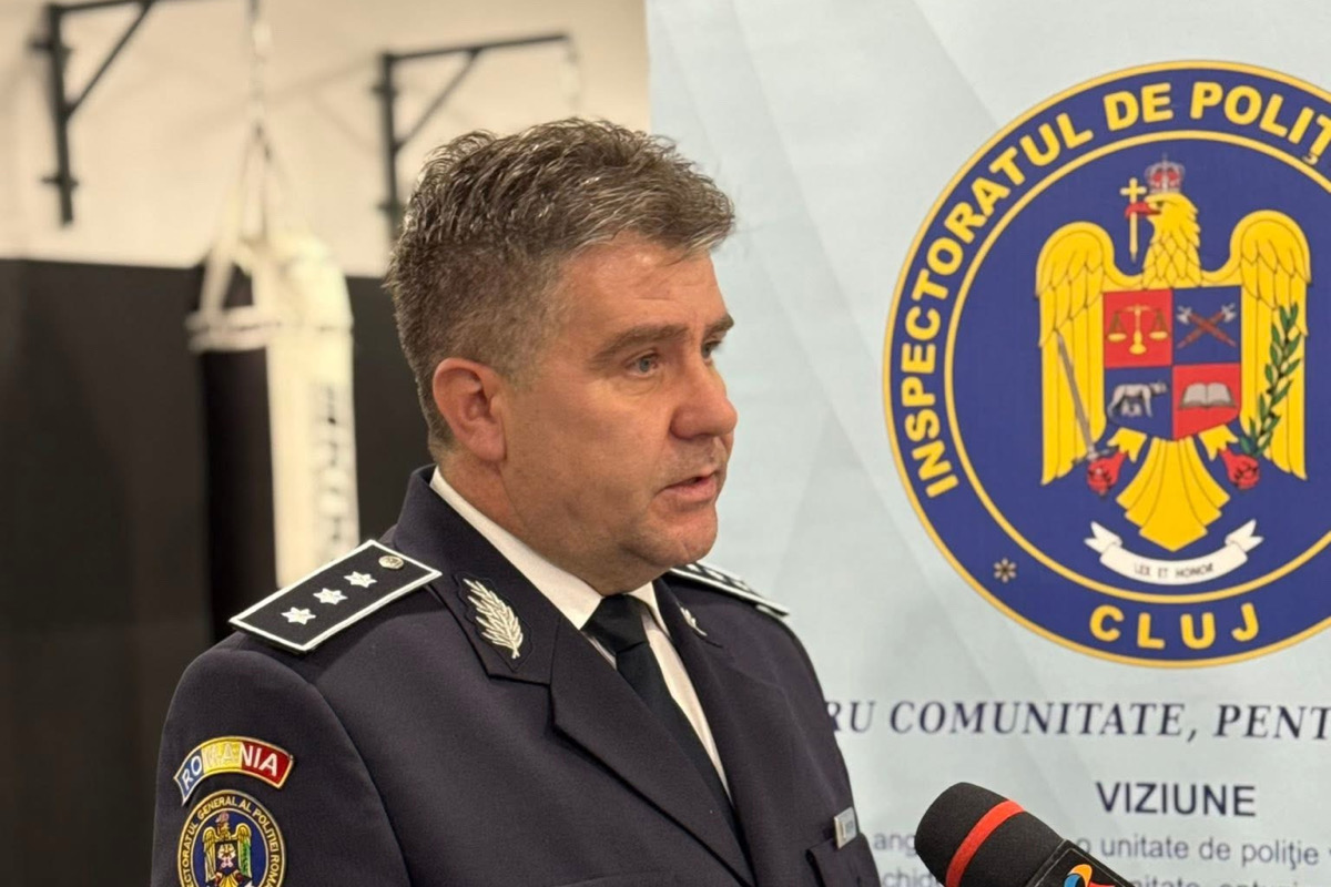 Comisarul-șef Radu-Adrian Moșuțan, cel care a condus instituția prin împuternicire, a obținut nota 3,80 la interviul profesional, sub pragul minim de promovare, de 7. | Foto: IPJ Cluj