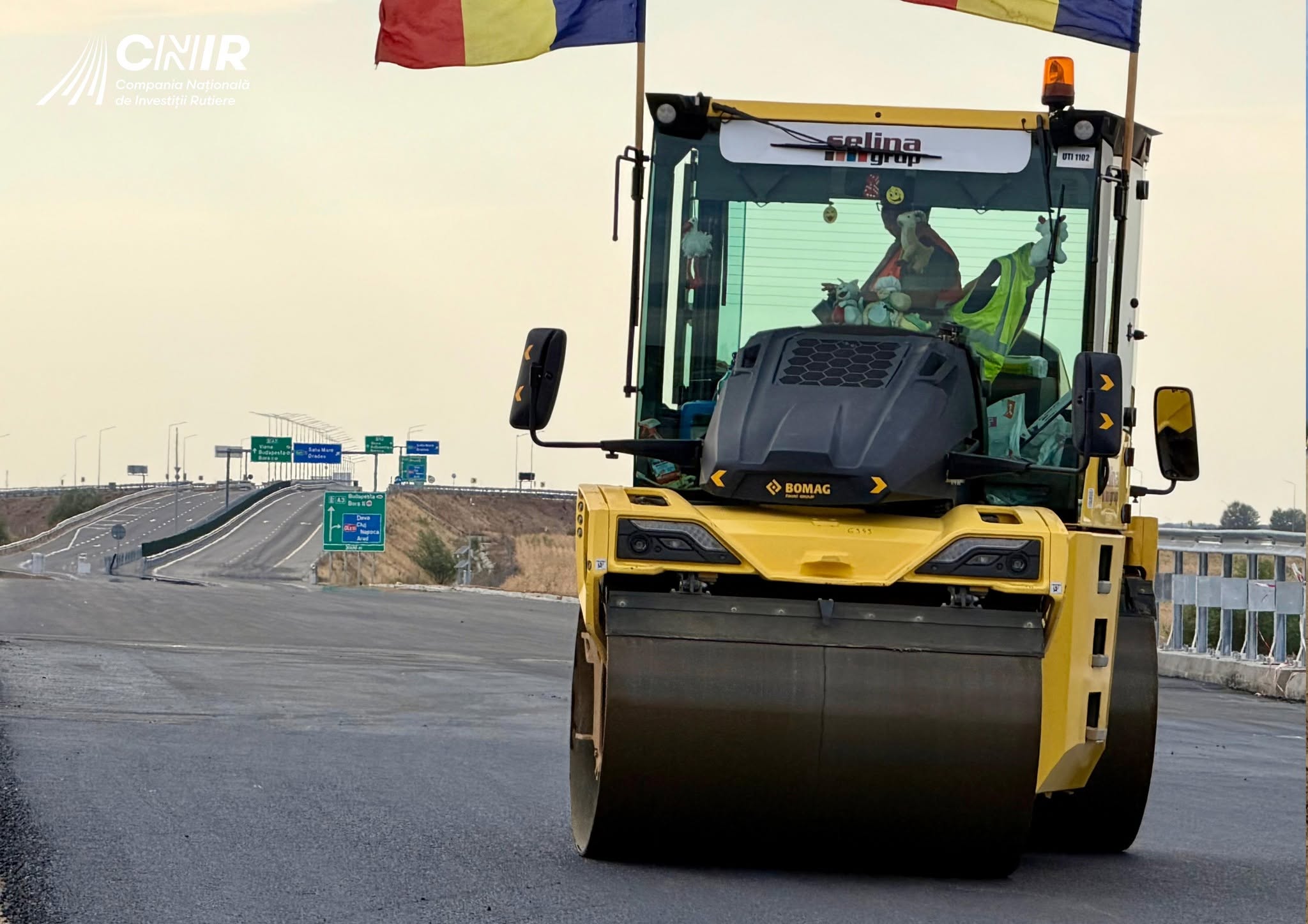 Stadiul lucărilor a depășit 70% pe lotul Chiribiș - Biharia, partea a Autostrăzii Transilvania