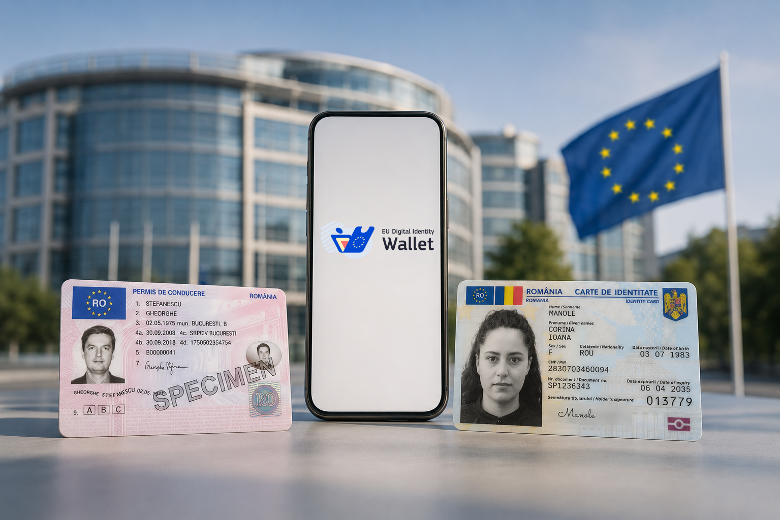 Buletin, permis și diplome direct pe telefon prin intermediul aplicației oficiale RO Wallet | Foto: rowallet.gov.ro
