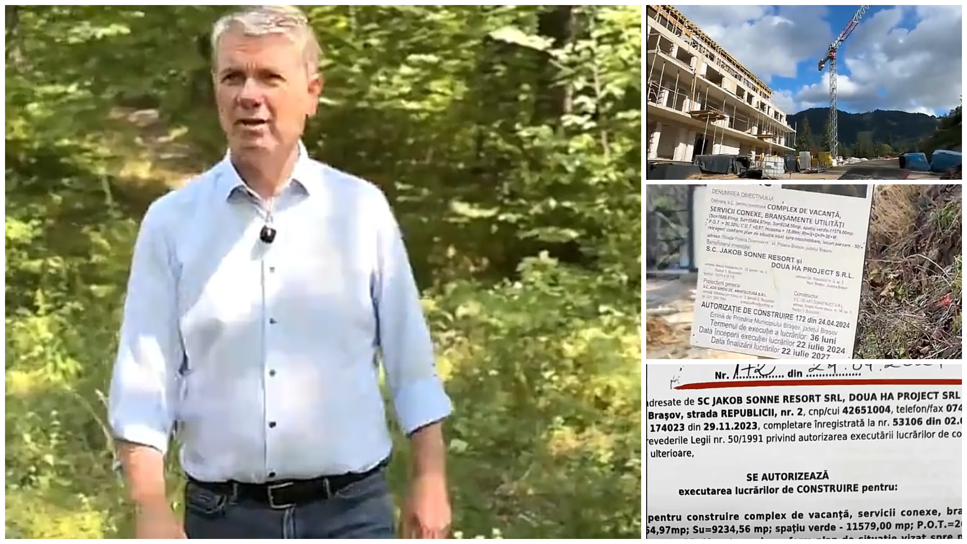 USR, apărătorul pădurilor, prins cu autorizația. Un complex se ridică pe locul unei păduri din Poiana Brașov