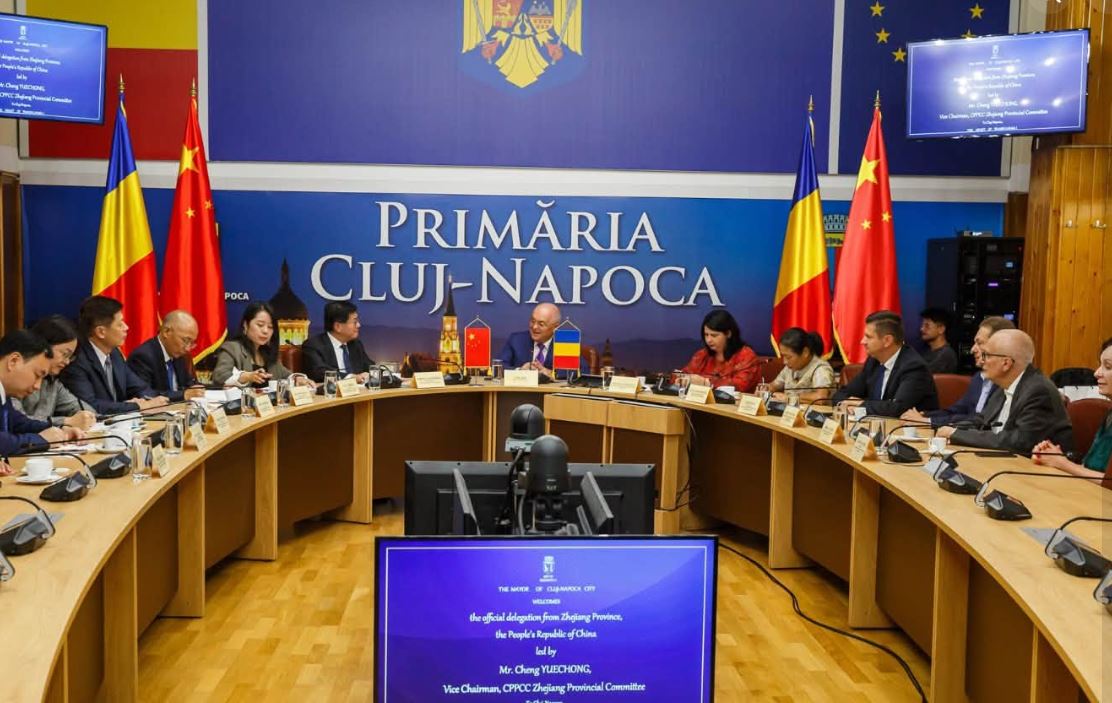 Delegație chineză, vizită oficială la Cluj: Cooperarea și oportunitățile de dezvoltare, pe agenda discuțiilor