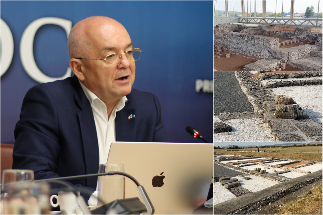 La Turda, Castrul Legiunii a V-a Macedonica de la Potaissa, monument roman inclus în patrimoniul UNESCO, poate fi vizitat de public după finalizarea lucrărilor de restaurare și valorificare a sitului. | Foto: Valentina PRELIPCEAN | captură video | Facebook Emil BOC